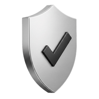3D tick symbol on the how it works page for Larkspur Fondvik